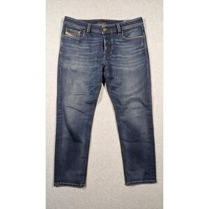 Diesel Denim‎ Men Jeans 34x28 Larkee Beex Dark Wash Regular Tapered Button Fly